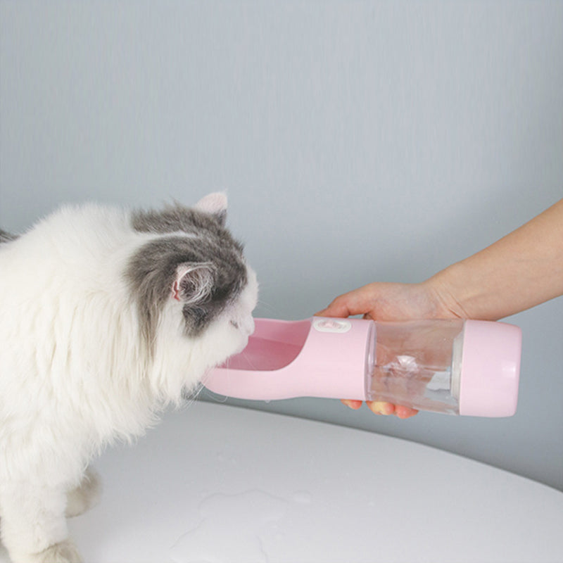 Botella Portátil de Agua y Comida para Mascotas
