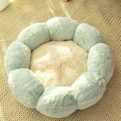 Cama Redonda de Peluche para Gatos — Cálida para Invierno