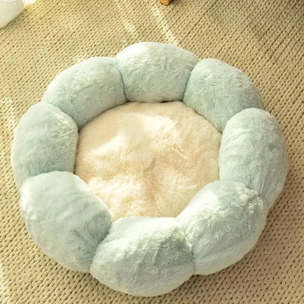 Cama Redonda de Peluche para Gatos — Cálida para Invierno