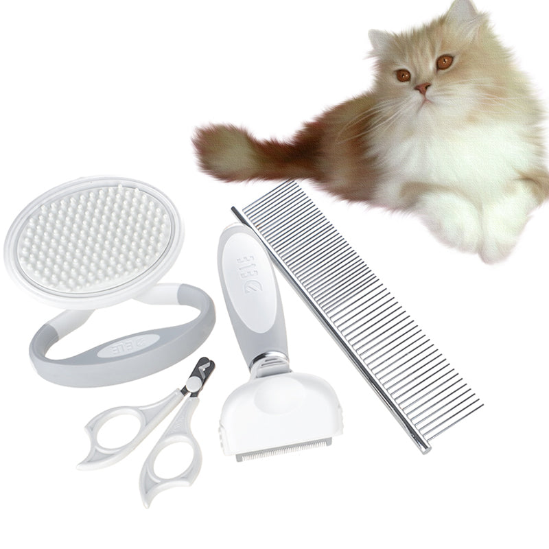 Set de Cepillo y Peine Deslanador para Gatos