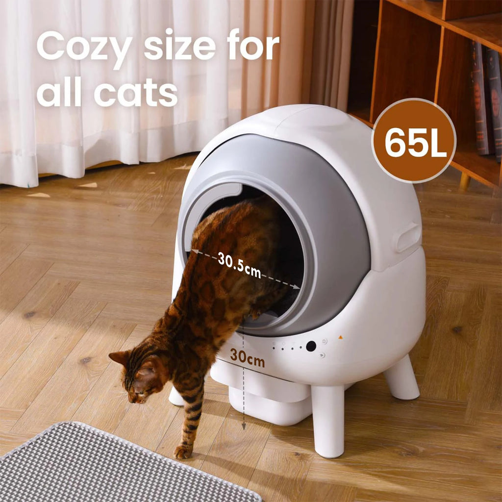 Toilet Cat Self-Cleaning Sandbox for Cats Spanish App 60l Automatic