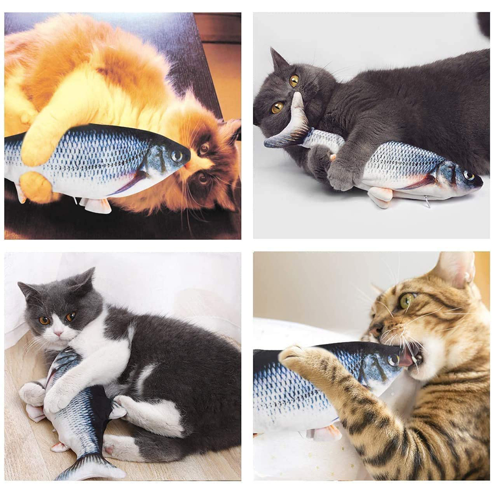 Pez Interactivo Eléctrico para Gatos — Juguete con Movimiento